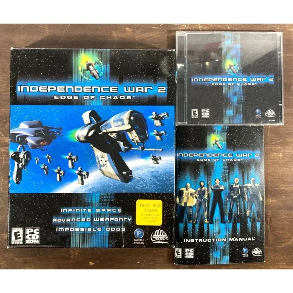 Independence War 2 Edge of Chaos PC CD-Rom Big Box Video Game 2000 Windows